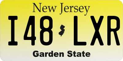 NJ license plate I48LXR