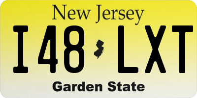 NJ license plate I48LXT