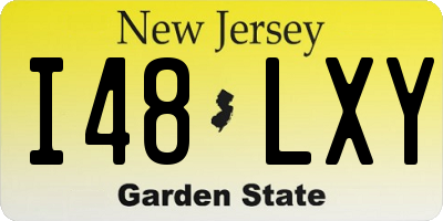 NJ license plate I48LXY