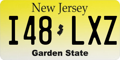 NJ license plate I48LXZ