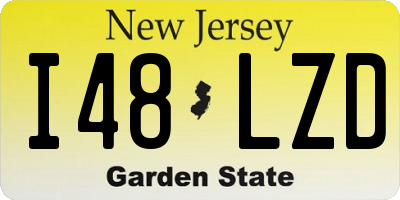 NJ license plate I48LZD