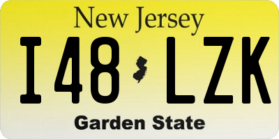 NJ license plate I48LZK