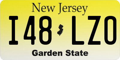 NJ license plate I48LZO