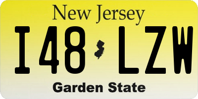 NJ license plate I48LZW