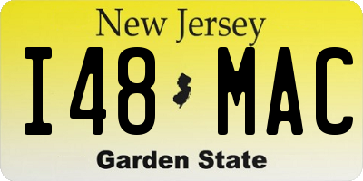 NJ license plate I48MAC