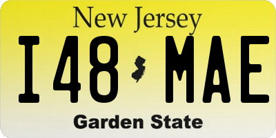 NJ license plate I48MAE
