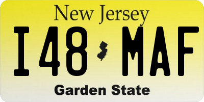 NJ license plate I48MAF