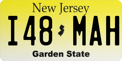 NJ license plate I48MAH