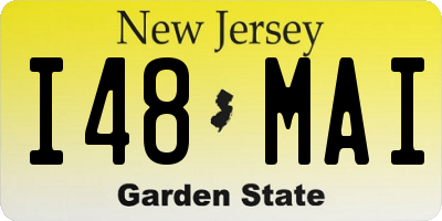 NJ license plate I48MAI