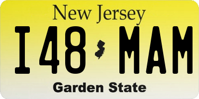 NJ license plate I48MAM