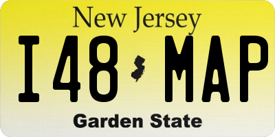 NJ license plate I48MAP