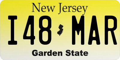 NJ license plate I48MAR