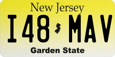 NJ license plate I48MAV