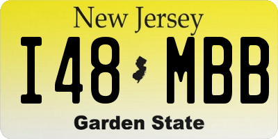 NJ license plate I48MBB