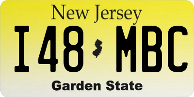 NJ license plate I48MBC