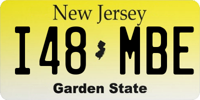 NJ license plate I48MBE