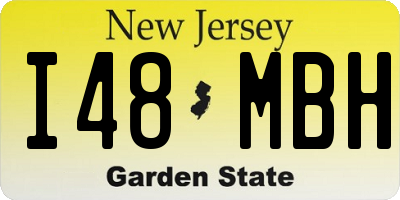 NJ license plate I48MBH