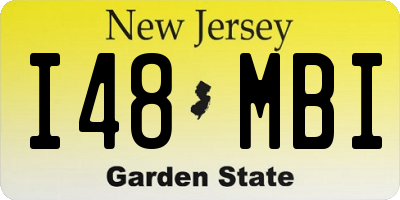 NJ license plate I48MBI