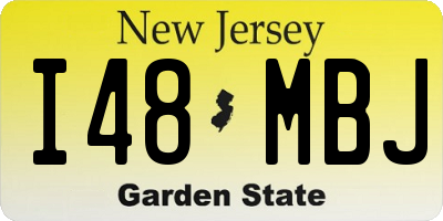 NJ license plate I48MBJ