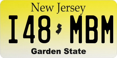 NJ license plate I48MBM