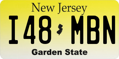 NJ license plate I48MBN