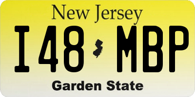 NJ license plate I48MBP