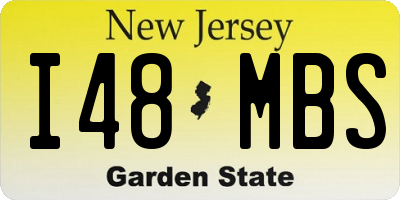 NJ license plate I48MBS
