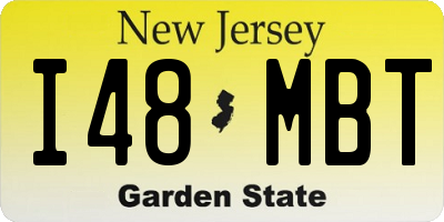 NJ license plate I48MBT