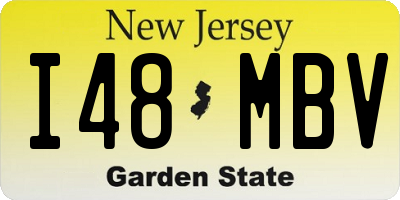 NJ license plate I48MBV