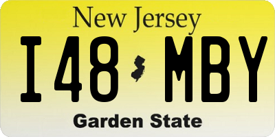NJ license plate I48MBY