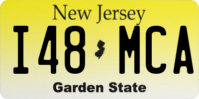 NJ license plate I48MCA