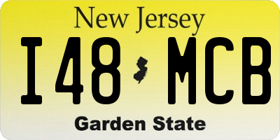 NJ license plate I48MCB