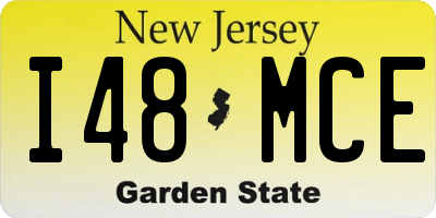 NJ license plate I48MCE
