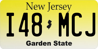 NJ license plate I48MCJ