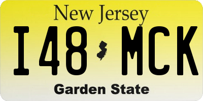 NJ license plate I48MCK