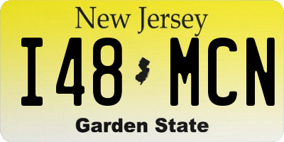 NJ license plate I48MCN