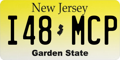 NJ license plate I48MCP