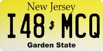 NJ license plate I48MCQ