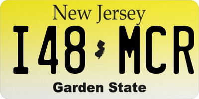 NJ license plate I48MCR