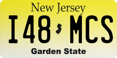 NJ license plate I48MCS