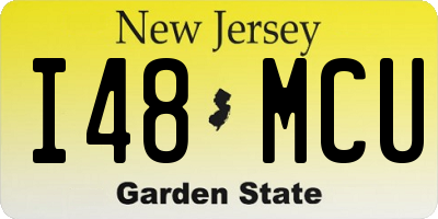 NJ license plate I48MCU