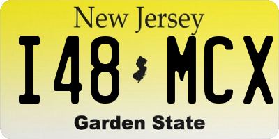 NJ license plate I48MCX