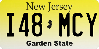 NJ license plate I48MCY