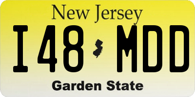 NJ license plate I48MDD