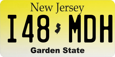 NJ license plate I48MDH