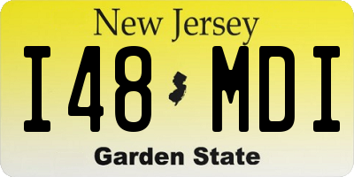 NJ license plate I48MDI