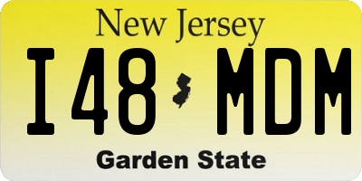 NJ license plate I48MDM