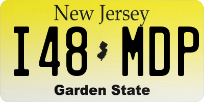 NJ license plate I48MDP