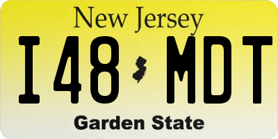 NJ license plate I48MDT