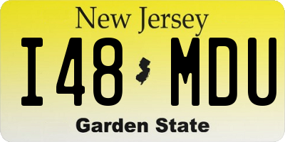 NJ license plate I48MDU